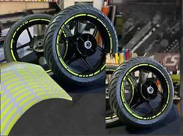 185 65 15: Nalepnice-Fluo žute trakice za felne-Stikeri za motore -2395 📌 Opis — 8