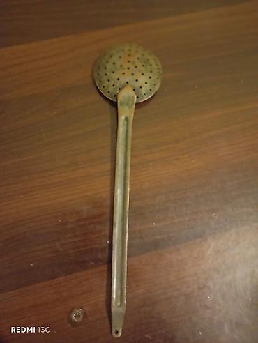 çömçə: Məhsul: Metal süzgəc qaşıq (deşikli kepçe) Təsvir: - Material: tam — 2