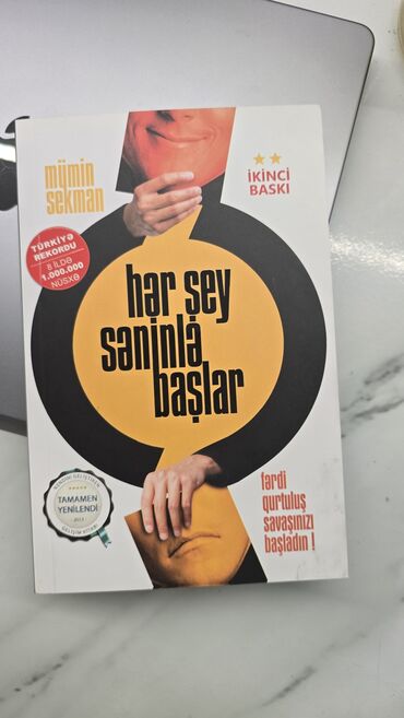 qaçış yolu: Məhsul: Kitab – “Hər şey səninlə başlayır” Müəllif: Mümin Sekman Dil