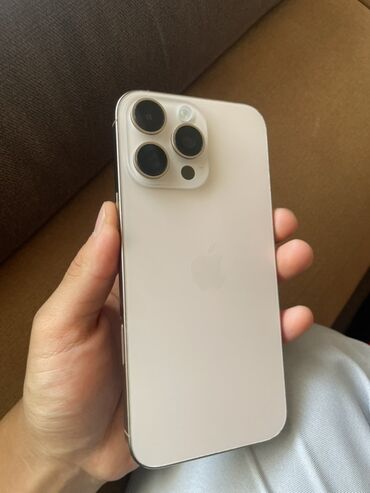тесла экран: IPhone 16 Pro Max, Жаңы, 256 ГБ, White Titanium, 95 %