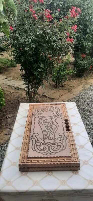 Nərdlər: Əl işı – taxta nərd/şaqul-şahmat dəstləri - Material: təbii ağacdan — 6