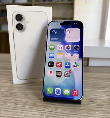 iphone 12 gence: IPhone 16, 128 GB, Ağ, Zəmanət, Simsiz şarj, Face ID — 2