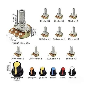 kvake: POTENCIOMETRI SET OD 20KOMDA | Set potencimetara od 20kom — 2