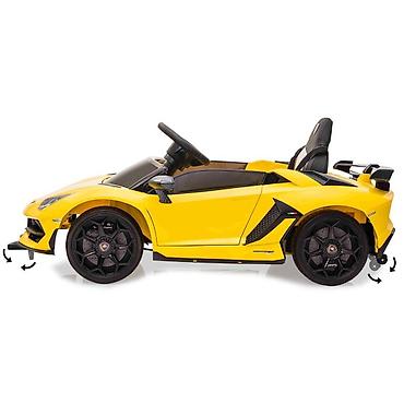 balaca maşin: Uşaq maşını Lamborghini Aventador sarı 12V batareya Pult2,4GHz Əsl — 8
