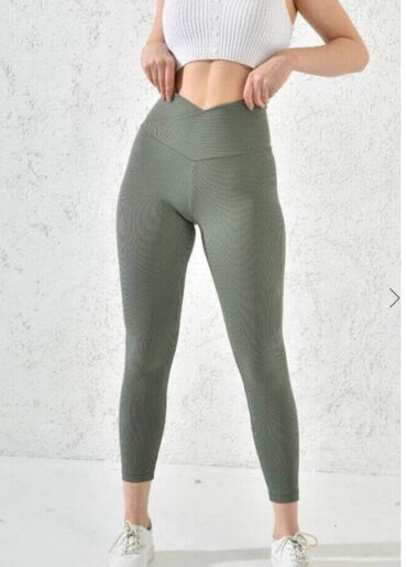 oysho helanke: S (EU 36), Lycra, color - Green