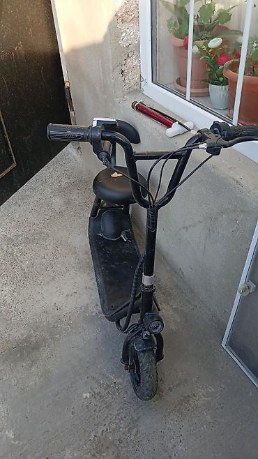 skuter motor elektrik: Elektrik skuter – oturacaqlı model - Rəng: qara - Oturacaq: yumşaq — 1