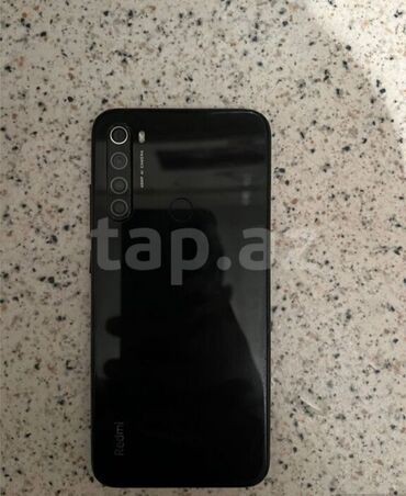 xiaomi redmi note 8 2021: Xiaomi Redmi Note 8, 64 GB, rəng - Qara, 
 Barmaq izi, İki sim kartlı, Face ID