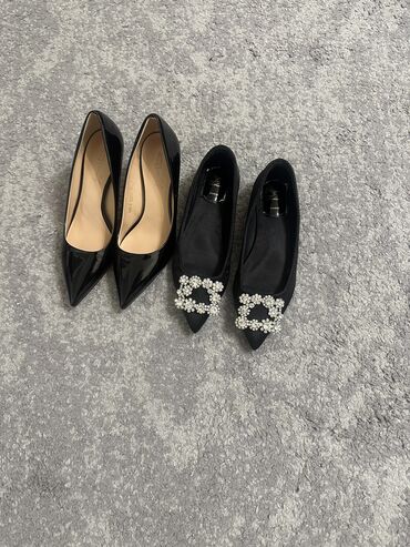 обувь зимние: Туфли 35, цвет - Черный