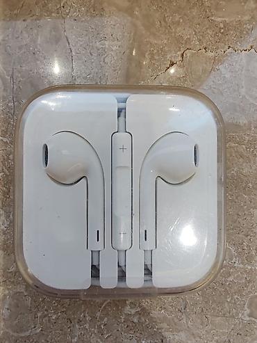 bluetooth qulaqciqlar: Simli qulaqlıq – qulaq içi (earpods) dizaynı - 3,5 mm AUX konnektorlu — 1