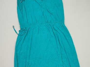 błękitna sukienki midi: Sukienka, M, Esmara, stan - Dobry