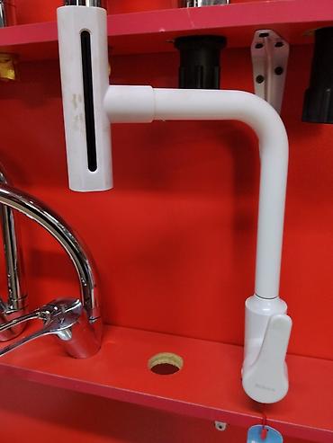 под мойку: Смеситель для кухни/умывальника IKEA, однорычажный, белый. - — 2