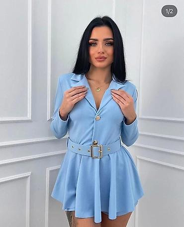 Haljine: 💫Ženska mini haljina u stilu blejzera sa kaišem
2700 din — 1