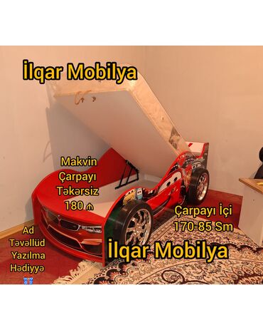 кровать: Yeni, Bazasız, Matrassız, Siyirməsiz, Azərbaycan