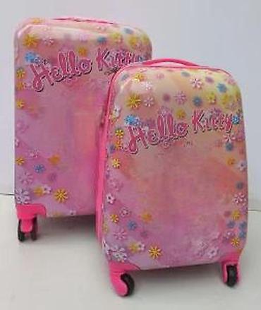 Putni koferi i torbe: Hello Kitty set kofera – 2 kom - Dizajn: Roze, sa Hello Kitty motivom — 17