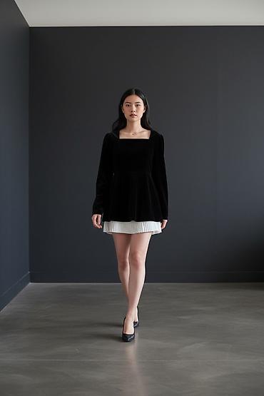 Вечернее платье, Коктейльное, Короткая модель, С рукавами, M at lalafo.kg Вечернее платье, Коктейльное, Короткая модель, С рукавами, M