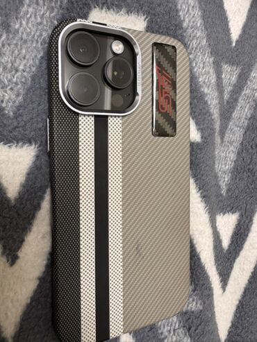 купить телефон а6: IPhone 16 Pro Max, Колдонулган, 256 ГБ, Black Titanium, Коргоочу айнек, Каптама, 120 %