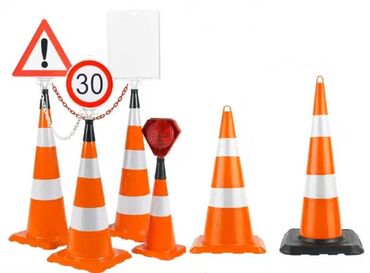Sifarişlə əl işləri: Konuslar YOL TƏHLÜKƏZLİK NİŞANLARININ TOPDAN VƏ PƏRAKƏNDƏ SATIŞI Hər