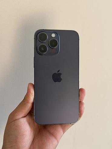 iphon xs: IPhone 14 Pro Max, Б/у, 256 ГБ, Deep Purple, Защитное стекло, Чехол, 76 % — 1