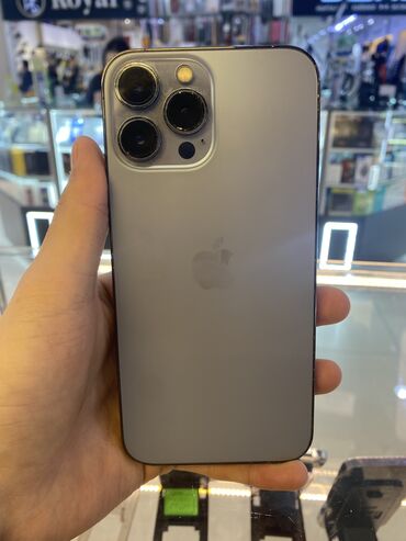 про мах: IPhone 13 Pro Max, Колдонулган, 256 ГБ, Көгүлтүр, Коргоочу айнек, Каптама, Бөлүп төлөө менен, 97 %