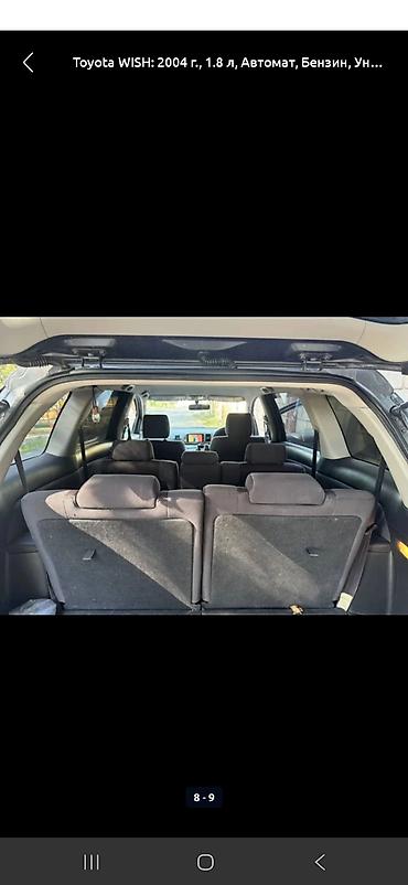 Toyota: Toyota WISH: 2004 г., 1.8 л, Автомат, Бензин, Универсал — 8