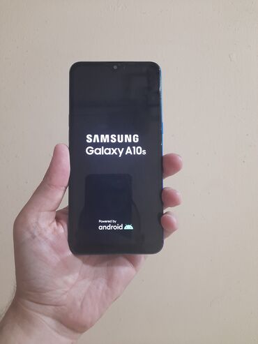Samsung Galaxy A10s, 32 ГБ, цвет - Синий, Отпечаток пальца