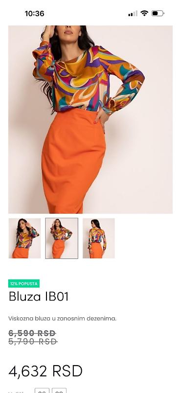 41: Prelepa bluza od 100% viskoze. Naznačena je veličina 46 ali prema mom — 1