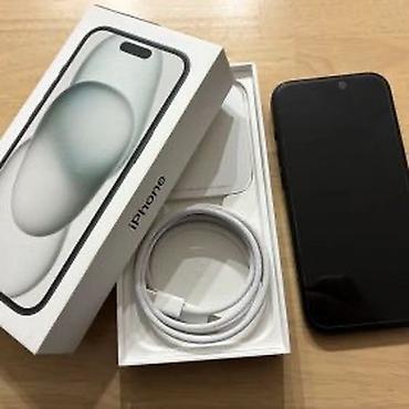 IPhone 15, 128 GB, Midnight, Simsiz şarj, Face ID, Sənədlərlə