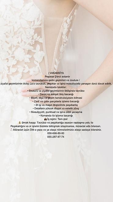 Peşəkar Dərzi axtarışı – qadın geyimləri, couture və ziyafət — 1