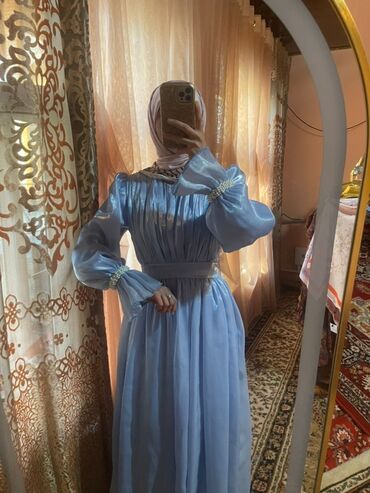 темно синее вечернее платье: Вечернее платье, Классическое, Длинная модель, С рукавами, Стразы, Стандарт, XL (EU 42), 2XL (EU 44)