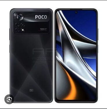 тел поко: Poco X4 Pro 5G, Б/у, 128 ГБ, цвет - Черный, 2 SIM