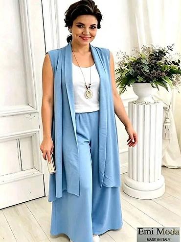 teget helanke: Elegantni ženski komplet za punine dame sastavljen od: - bezrukavog — 3