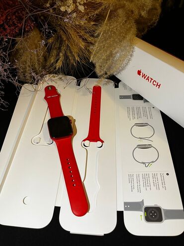 apple watch series 5 baku: Smart saat, Apple, Аnti-lost, rəng - Qırmızı