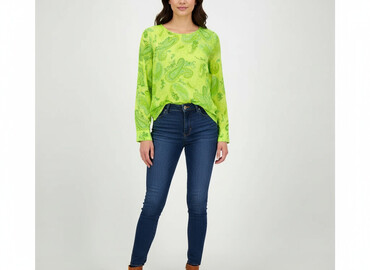 butelkowa zielen bluzki: Women's blouse, size One size