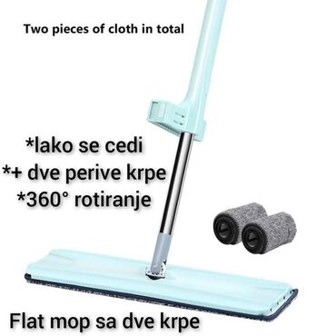 Kućna hemija i proizvodi za kuću: Cena 1950 din Flat mop za lako ciscenje Flat set mop sa sistemom za — 1