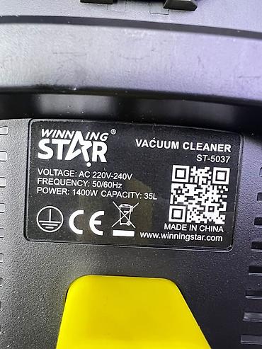 Тиричилик техникасы: Пылесос для сухой и влажной уборки Winning Star ST-5037 - Тип — 5