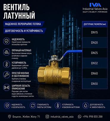 Латунный вентиль IVA (Industrial Valves Asia) Назначение: - Надежное