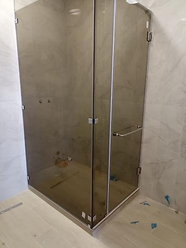 Душевые перегородки и ограждения: Душевые Перегородки на заказ Стекло закаленное 8мм Фурнитура премиум — 11