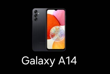 telefon yaddas karti qiymetleri: Samsung Galaxy A14, 128 ГБ, цвет - Черный, Отпечаток пальца, Две SIM карты, С документами