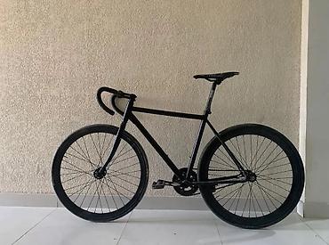 Фикс-байк (single speed) в минималистичном стиле рама блек кет сделан
