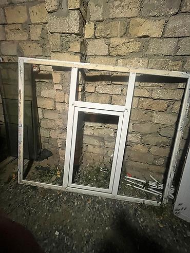 kamp evi: PVC pəncərə çərçivəsi - Material: ağ rəngli PVC profil - — 1