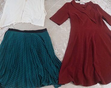 qara tul donlar: Повседневное платье, Миди, XL (EU 42)