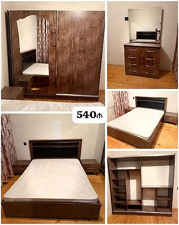 drel satiram: Yataq dəsti satılır 540₼. Matrası var,bazası yoxdur. Ünvan — 1