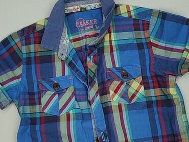koszula do chrztu dla chłopca: Shirt 2-3 years, condition - Perfect, pattern - Cell, color - Blue