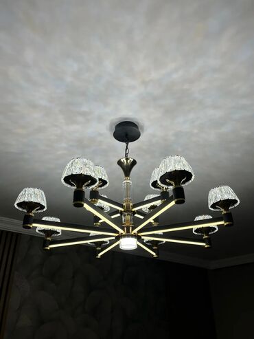 Pastel dəstləri: Çılçıraq, 10 və daha çox lampa, Metal