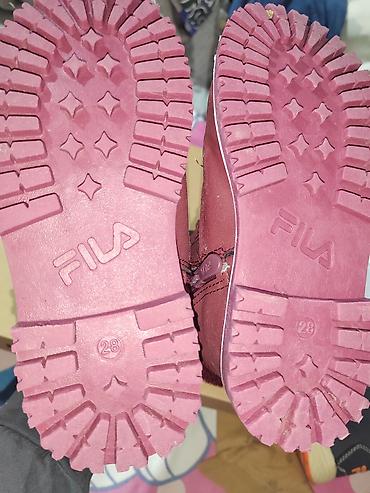 Čizme: Fila dečje zimske patike/čizmice – dva para 1) Bordo model - Topla — 2