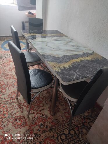 саженцы орех: Кухонный стол и стул, Б/у, Самовывоз, цвет - Черный at lalafo.kg саженцы орех: Кухонный стол и стул, Б/у, Самовывоз, цвет - Черный