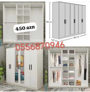 Dolablar: Yeni, Açılan, 4 qapılı Düz dolab, Qarderob, paltar dolabı, Azərbaycan -da lalafo.az — 8 Dolablar: Yeni, Açılan, 4 qapılı Düz dolab, Qarderob, paltar dolabı, Azərbaycan — 8