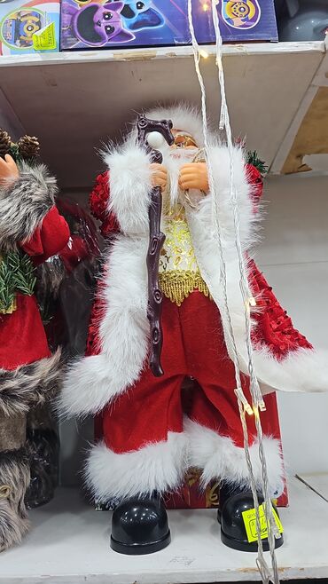 Yeni il oyuncaqları və bəzəkləri: Məhsul kodu sm-510018 Hündürlük 30 cm Şaxta baba kukla mişkası Diqqət — 13