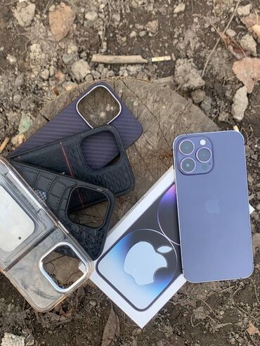 купить айфон 12 про в бишкеке: IPhone 14 Pro Max, Б/у, 256 ГБ, Deep Purple, Защитное стекло, Коробка, Чехол, 100 %