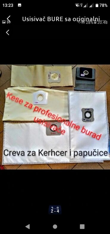 Klasični usisivači: Prodaja usisivača, kesa, motora, opreme sve za usisivače — 4